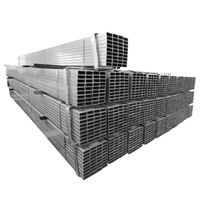 OEM Rectangular Galvanized Pipe 5.8m Welded Cold Rolled Q195