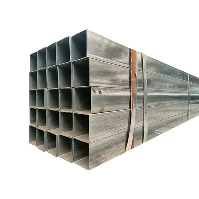 OEM Rectangular Galvanized Pipe 5.8m Welded Cold Rolled Q195