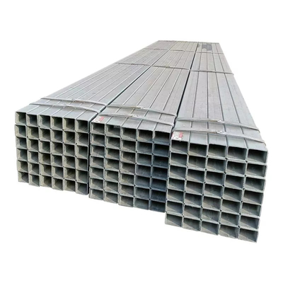 Q195 Galvanized Steel Square Tube JIS G3466 ERW 5.5m 5.8m 6m