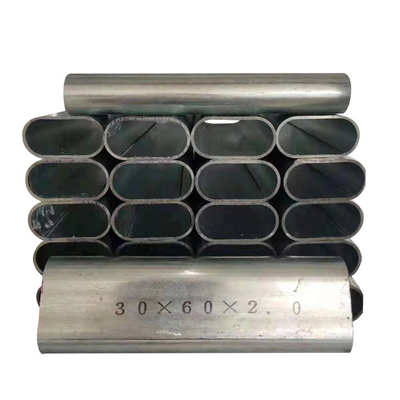 Q195 ERW Flat Sided Oval Tube Galvanized Oval Section Steel Tube