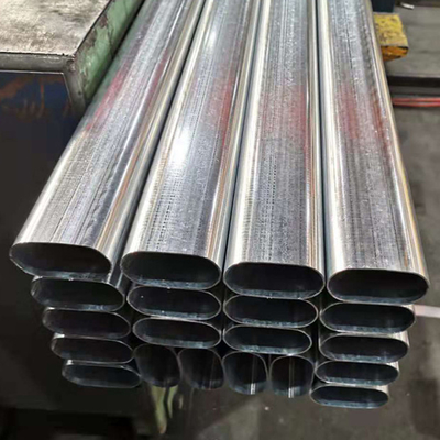 S235 S355 Flat Oval Steel Tube Elliptical Galvanized Steel Pipes