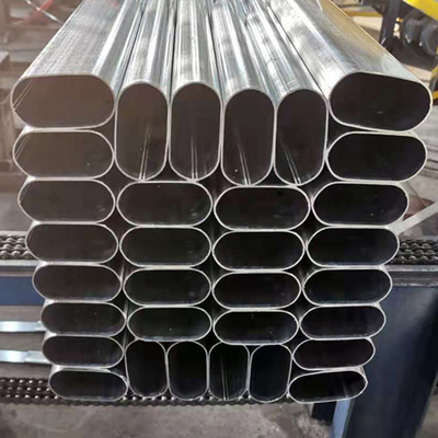 S235 S355 Flat Oval Steel Tube Elliptical Galvanized Steel Pipes