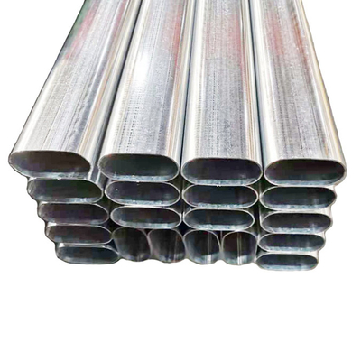 Q195 ERW Flat Sided Oval Tube Galvanized Oval Section Steel Tube