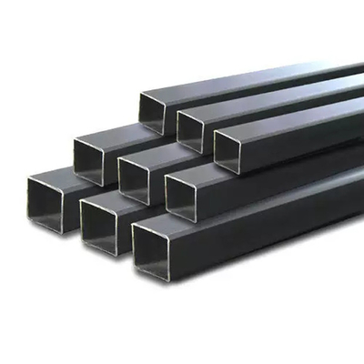 Black Steel Pipes 40x40mm 6m Length Black Iron Square Tube Steel Pipe For Construction