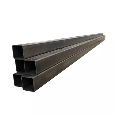 Square Rectangular A369 Black Steel Pipes 6m Hot Rolled For Construction Building Material