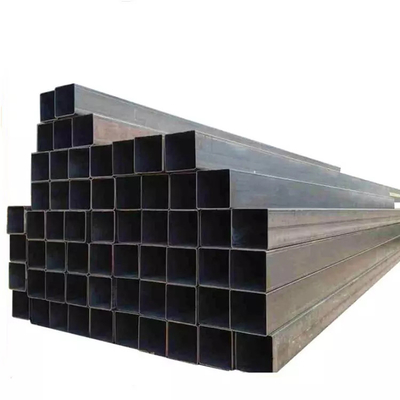 Square Rectangular A369 Black Steel Pipes 6m Hot Rolled For Construction Building Material