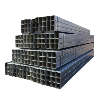 Square Rectangular A369 Black Steel Pipes 6m Hot Rolled For Construction Building Material