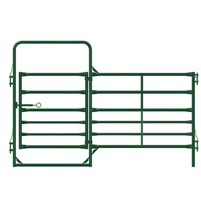 Power Coated Cattle Panel Pipe Fence 1.8m High Low Carbon Steel