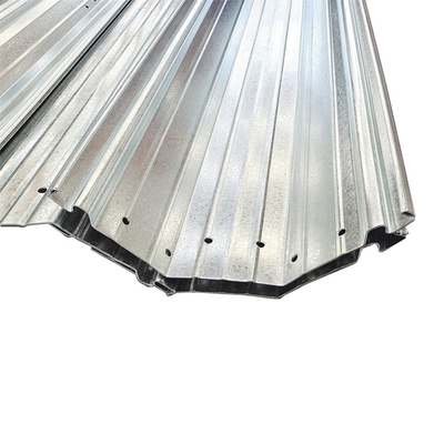 PE Film Greenhouse Metal Frame Parts Multi Span Greenhouse Rain Gutters With Lock Channel
