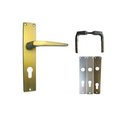 Zinc Alloy Electroplated Gold Door Handle Powder Coated Brown Chrome