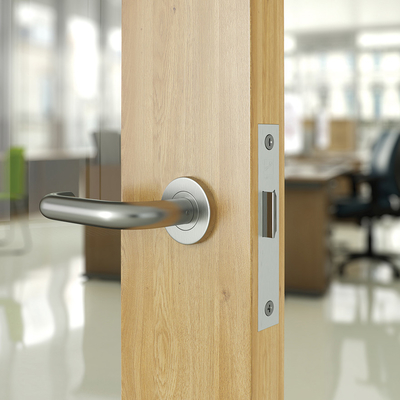 OEM Push Pull Internal Door Handle Brushed Nickel Zinc Alloy Finish