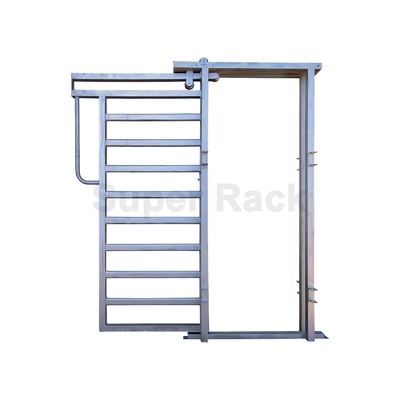 Race Bow Fence Panels Galvanized Portable Cattle Fence Panels Man Gate For Corral Farm Fence Yard