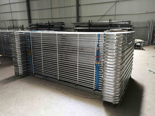Race Bow Fence Panels Galvanized Portable Cattle Fence Panels Man Gate For Corral Farm Fence Yard