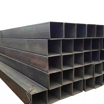 0.6mm-25mm Black Steel Pipes Fluid Structure Black Square Steel Pipe