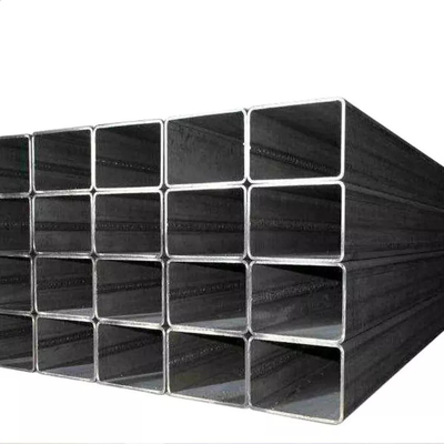0.6mm-25mm Black Steel Pipes Fluid Structure Black Square Steel Pipe