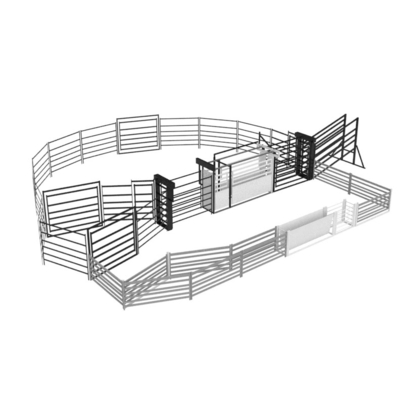 5.8m-12m Gi Pipe Oval Round Galvanized Livestock Fencing 1.8mx2.1m